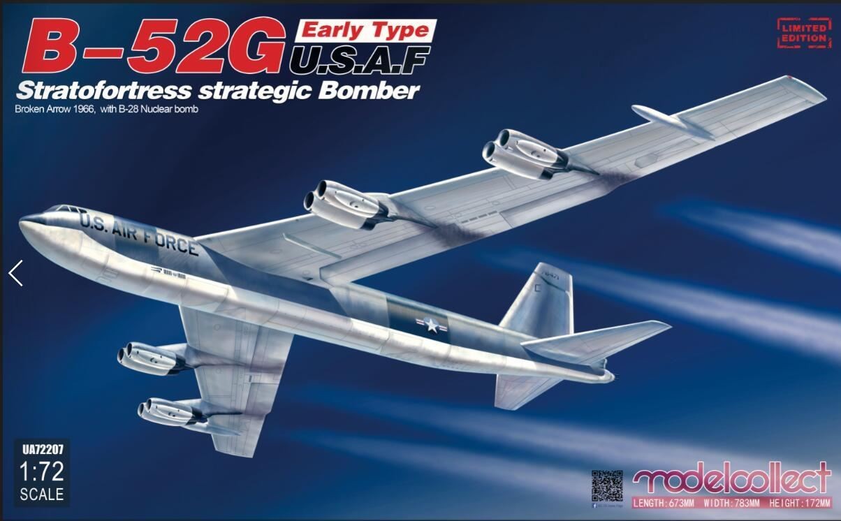 Maquette Modelcollect Boeing B-52G Stratofortress type précoce bombard