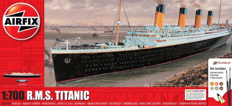 Maquette Airfix Coffret RMS Titanic (c'est 1/700). Ce modèle du Titani