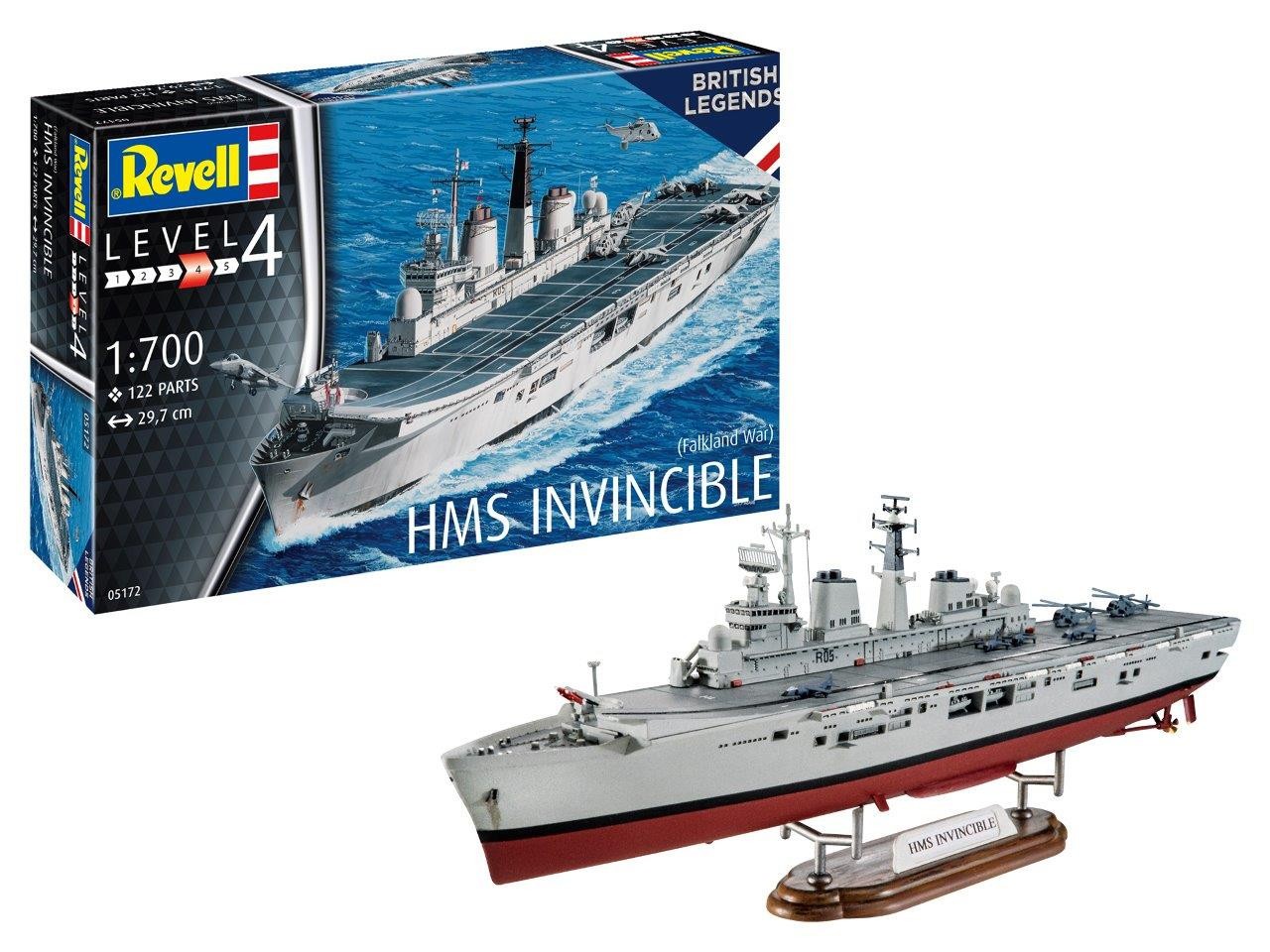 Maquette Revell HMS Invincible (Guerre des Malouines)- 1/700 - Maquet
