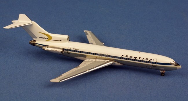 Miniature AeroClassics Frontier Airlines Boeing 727-200 N7277F- 1/400 