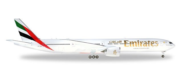 Miniature Herpa Wings Emirates Boeing 777-300ER A6-ENV- 1/200 - Minia