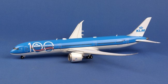 Miniature Herpa Wings KLM Boeing 787-10 Dreamliner 100e anniv PH-BKA- 