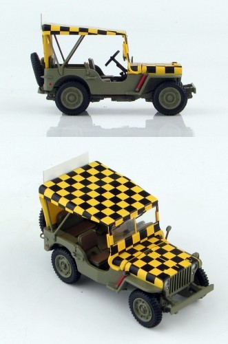 Miniature HobbyMaster Jeep Willys USAAF 'Suivez-moi'- 1/48 - Miniatur