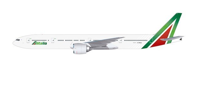 Miniature Herpa Wings Alitalia Boeing 777-300ER 'Roma' EI-WLA- 1/200 