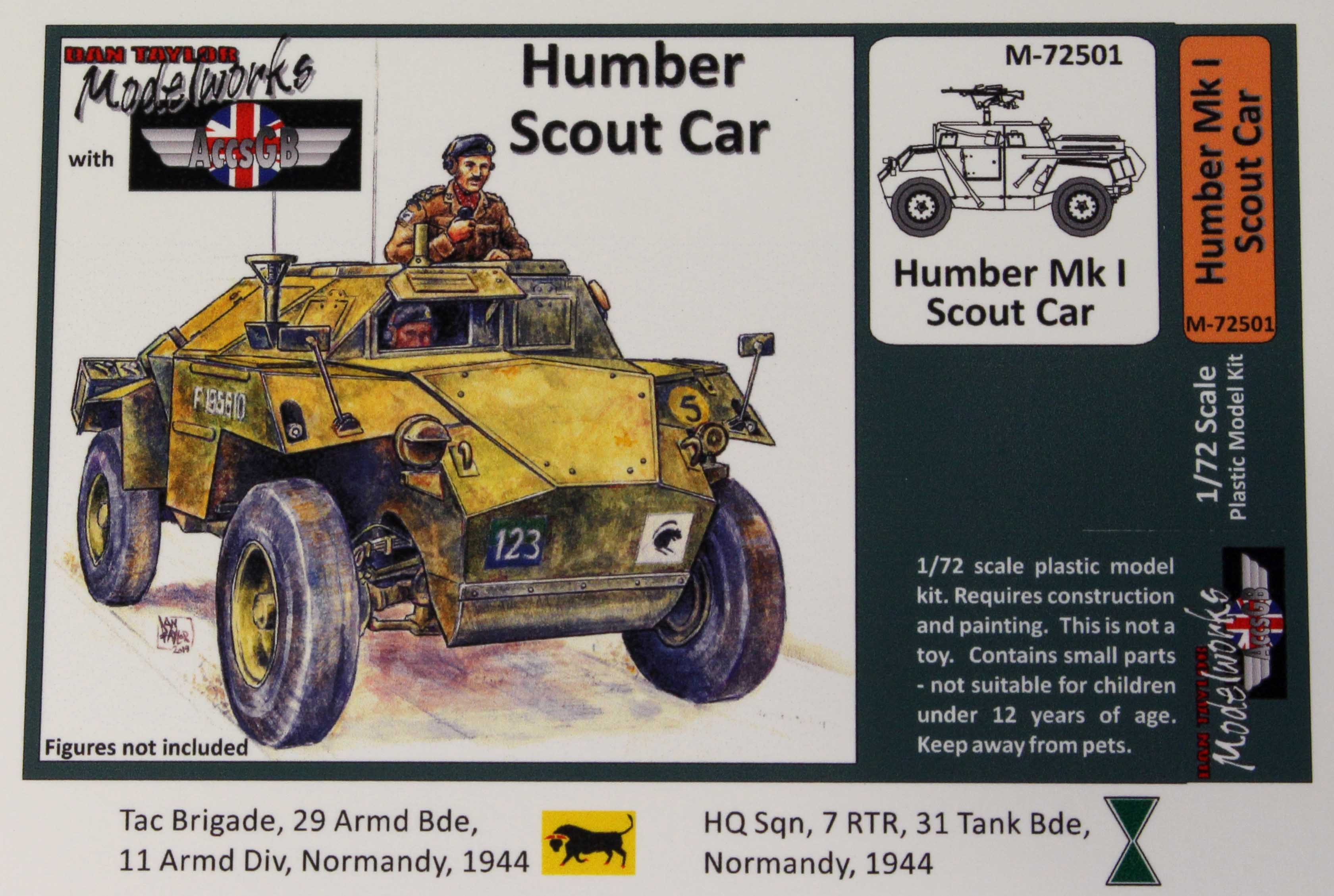 Maquette AGB Humber Scout Car Mk.I-1/72 - Maquette militaire