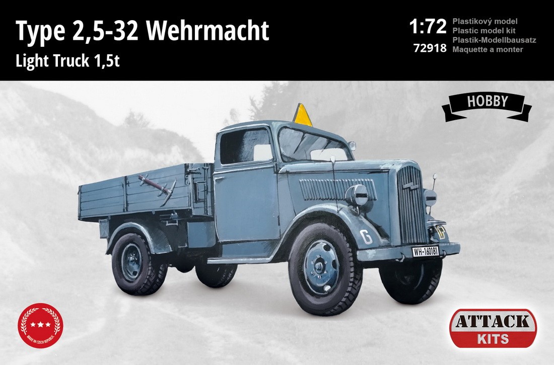 Maquette Attack Opel Blitz (Type 2,5-32) Wehrmacht 1,5t Light TruckHob