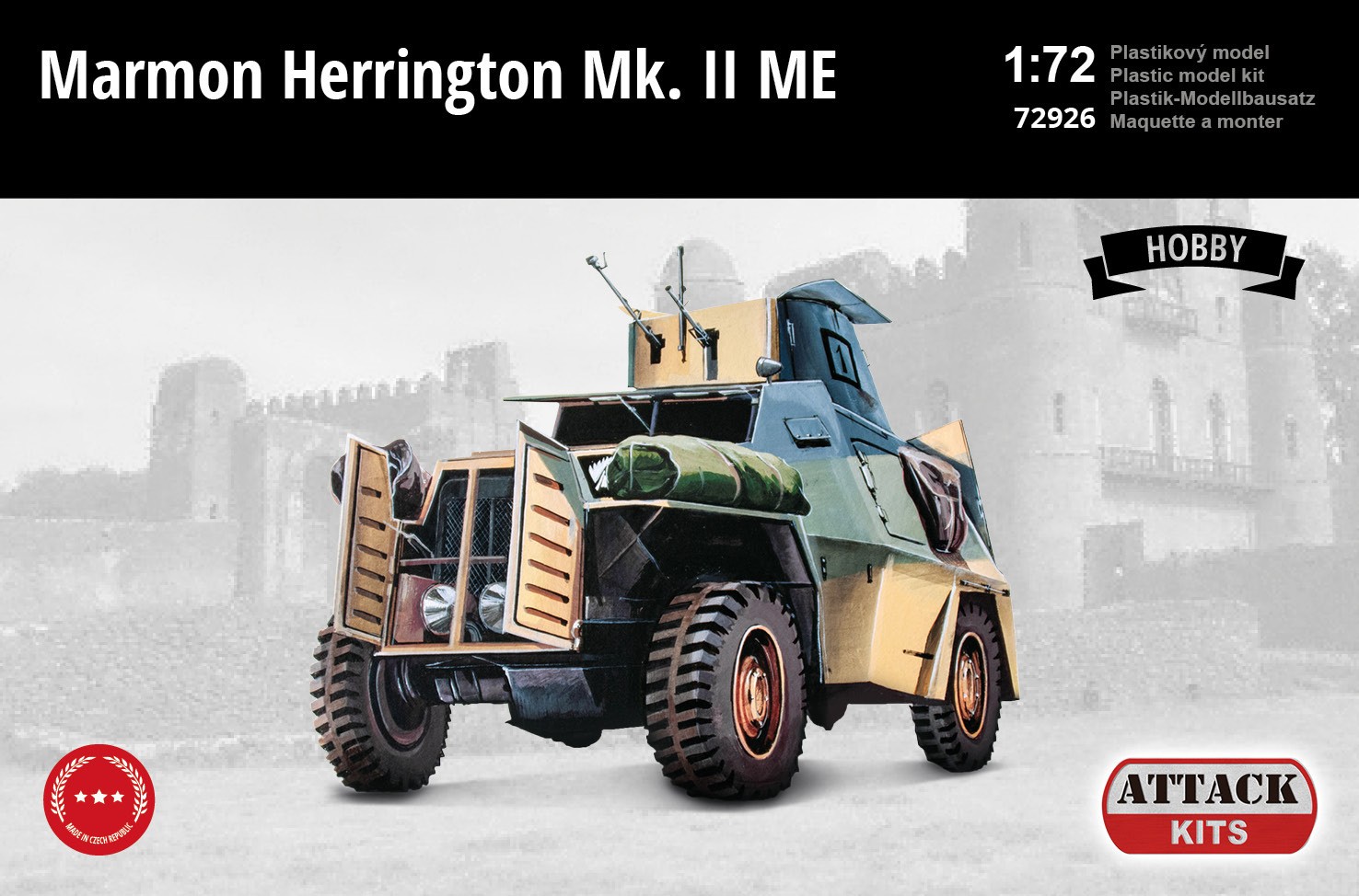 Maquette Attack Marmon-Herrington Mk.II ME Ligne de loisirs méditerra