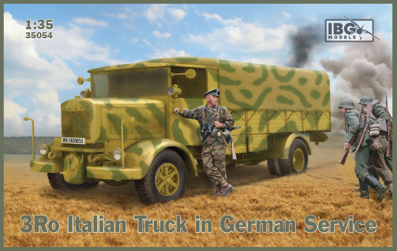 Maquette IBG Camion italien 3Ro en service allemand- 1/35 - Maquette 