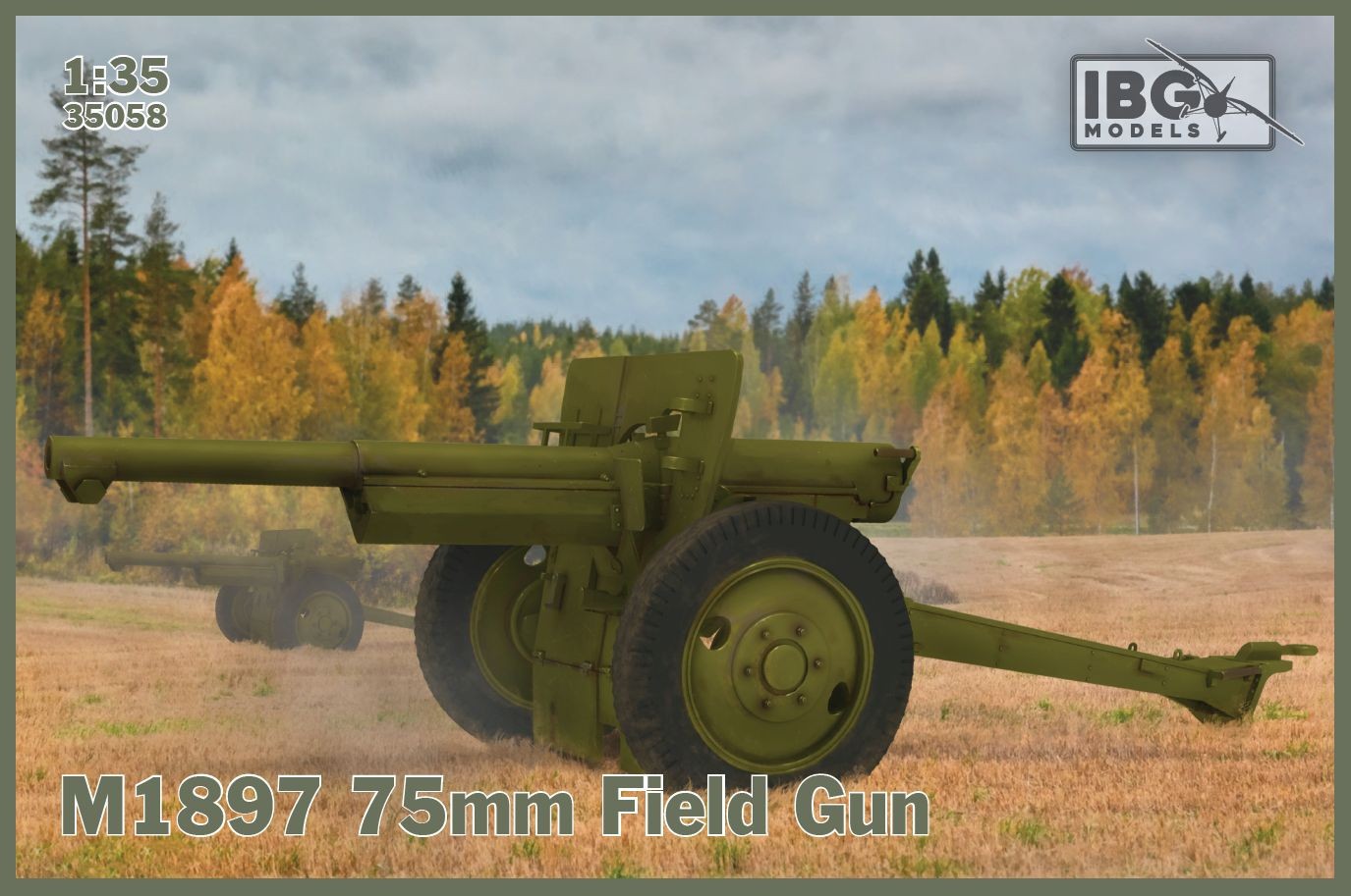 Maquette IBG M1897 75 mm Field Gun (75 français aux États-Unis)- 1/35 