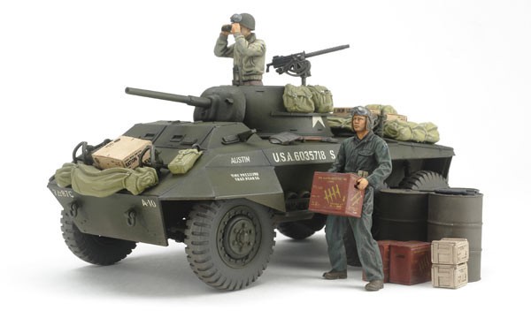 Maquette Tamiya Patrouille de combat M8 Greyhound- 1/35 - Maquette mi
