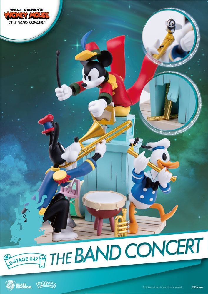  Beast Kingdom Toys Disney Mickey Mouse diorama PVC D-Stage The Band C