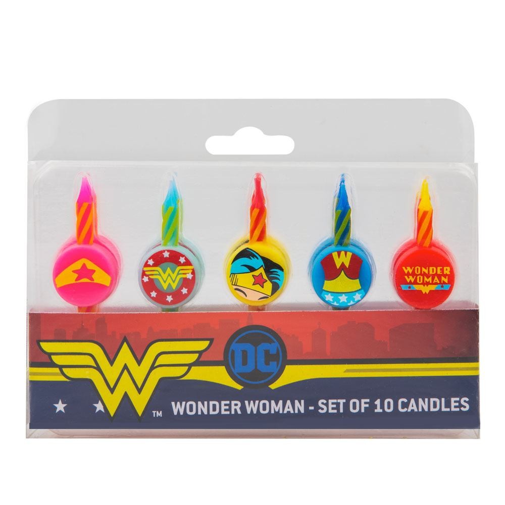  Cinereplicas DC Comics pack 10 bougies Wonder Woman- - Décorations