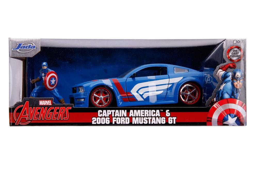 Jada Toys Marvel Hollywood Rides 1/24 2006 Ford Mustang GT métal- - V