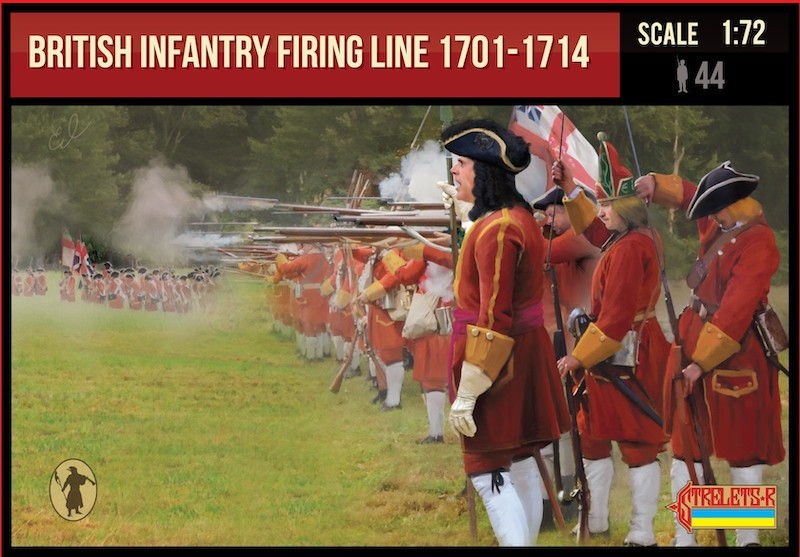 Figurines Strelets Ligne de tir d'infanterie britannique 1701-1714 Gue