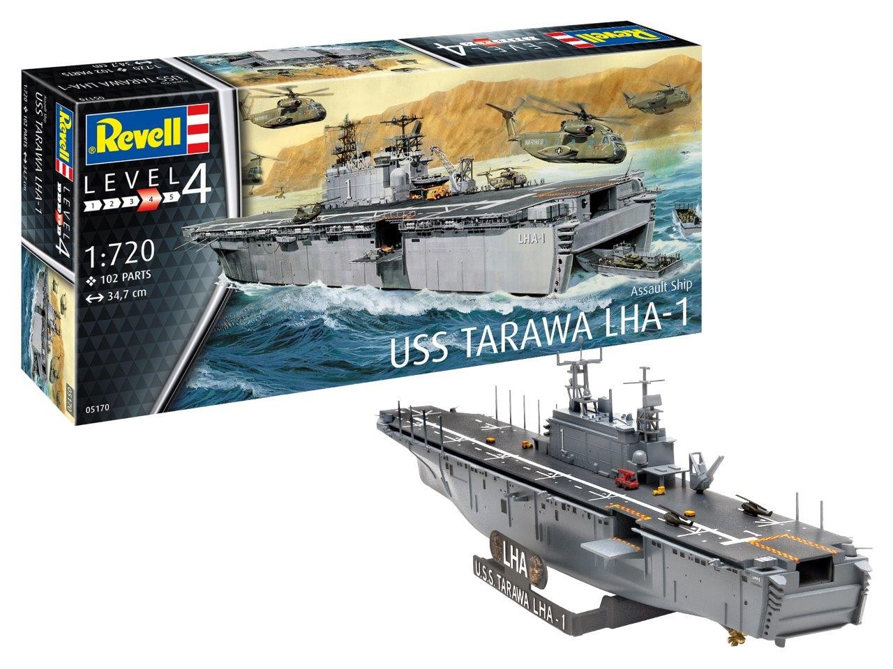 Maquette Revell Porte-avions d'assaut USS Tarawa LHA-1 prévu pourjanv