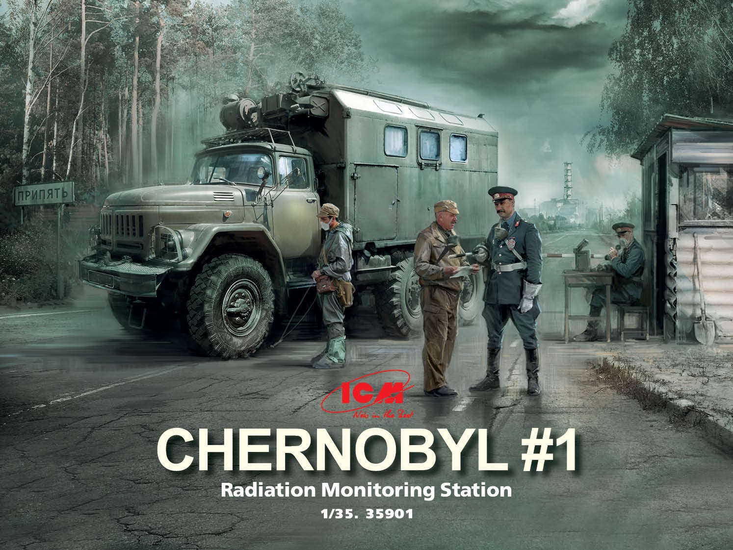 Maquette ICM Tchernobyl1. Station de surveillance des radiations (cami