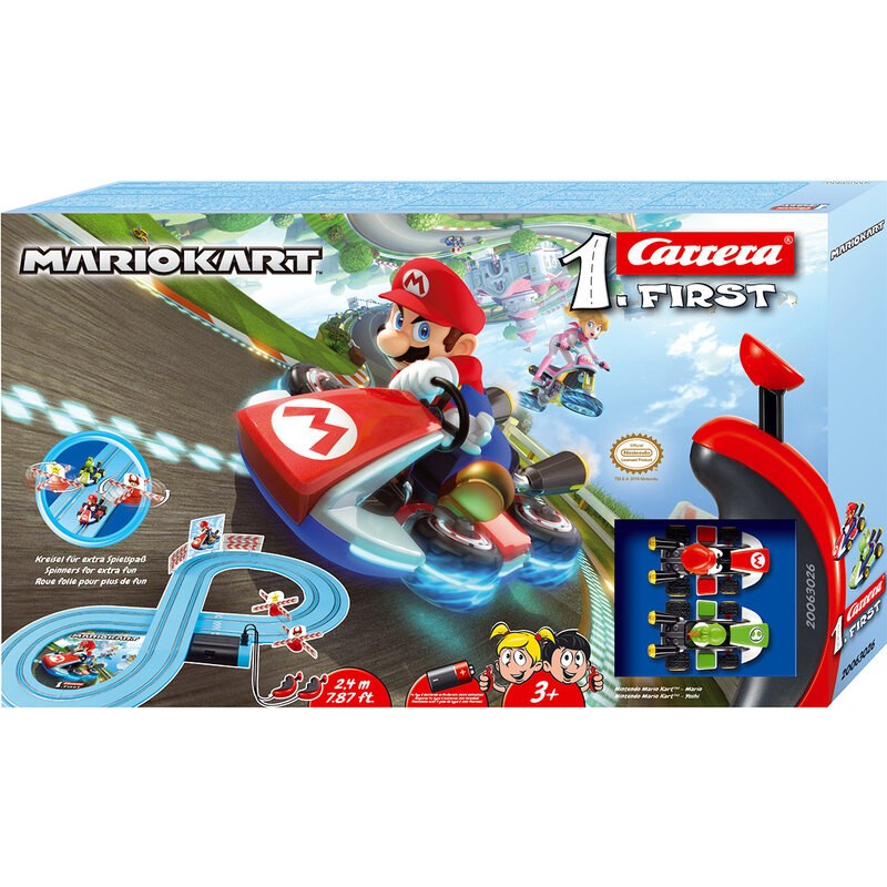 Voiture télécommandée Carrera 20064182 GO!!! Voiture Nintendo Mario Kart -  aile P - Mario