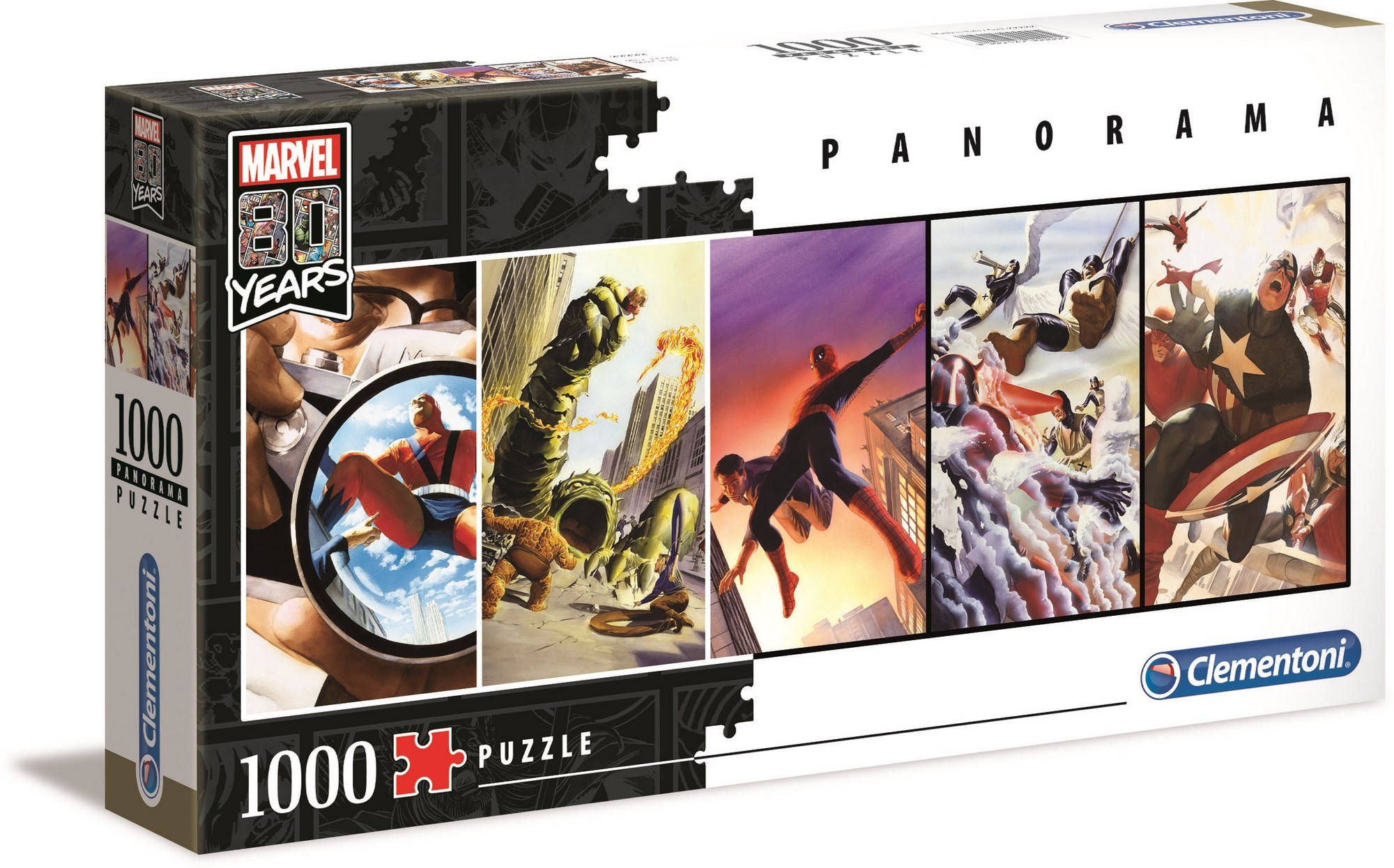  Clementoni Puzzle Panorama - Marvel 80 (Ax1)- - Puzzle