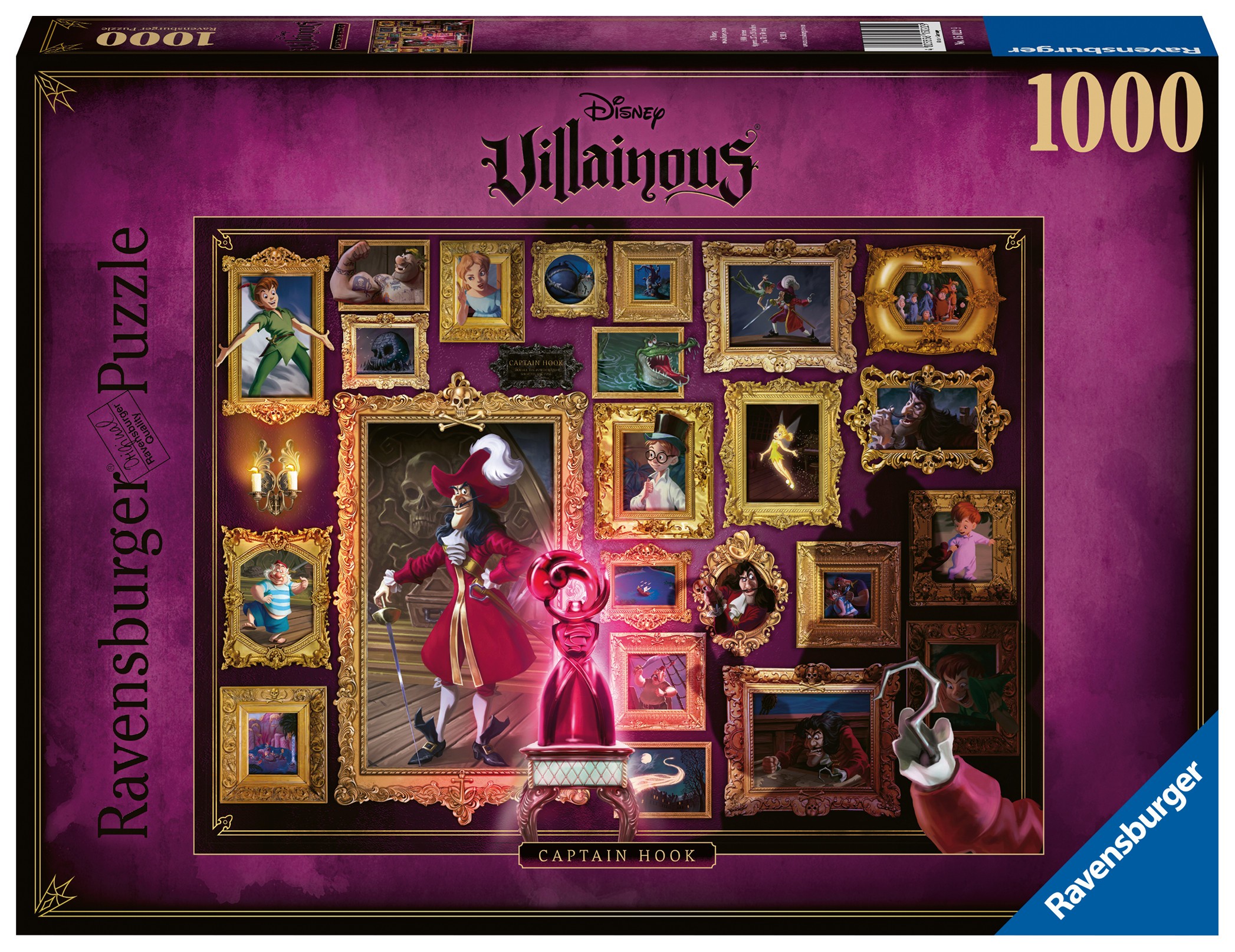  Ravensburger Puzzle 1000 p - Capitaine Crochet (Collection Disney Vil