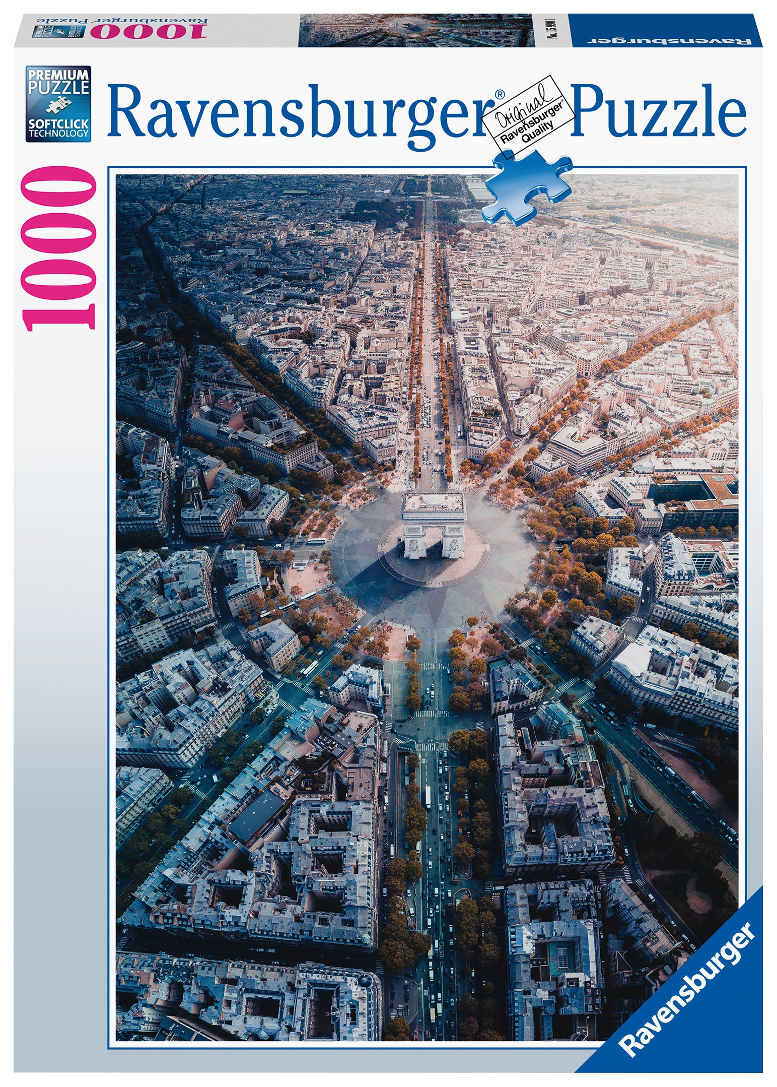  Ravensburger Puzzle 1000 p - Paris vue d'en haut- - Puzzle
