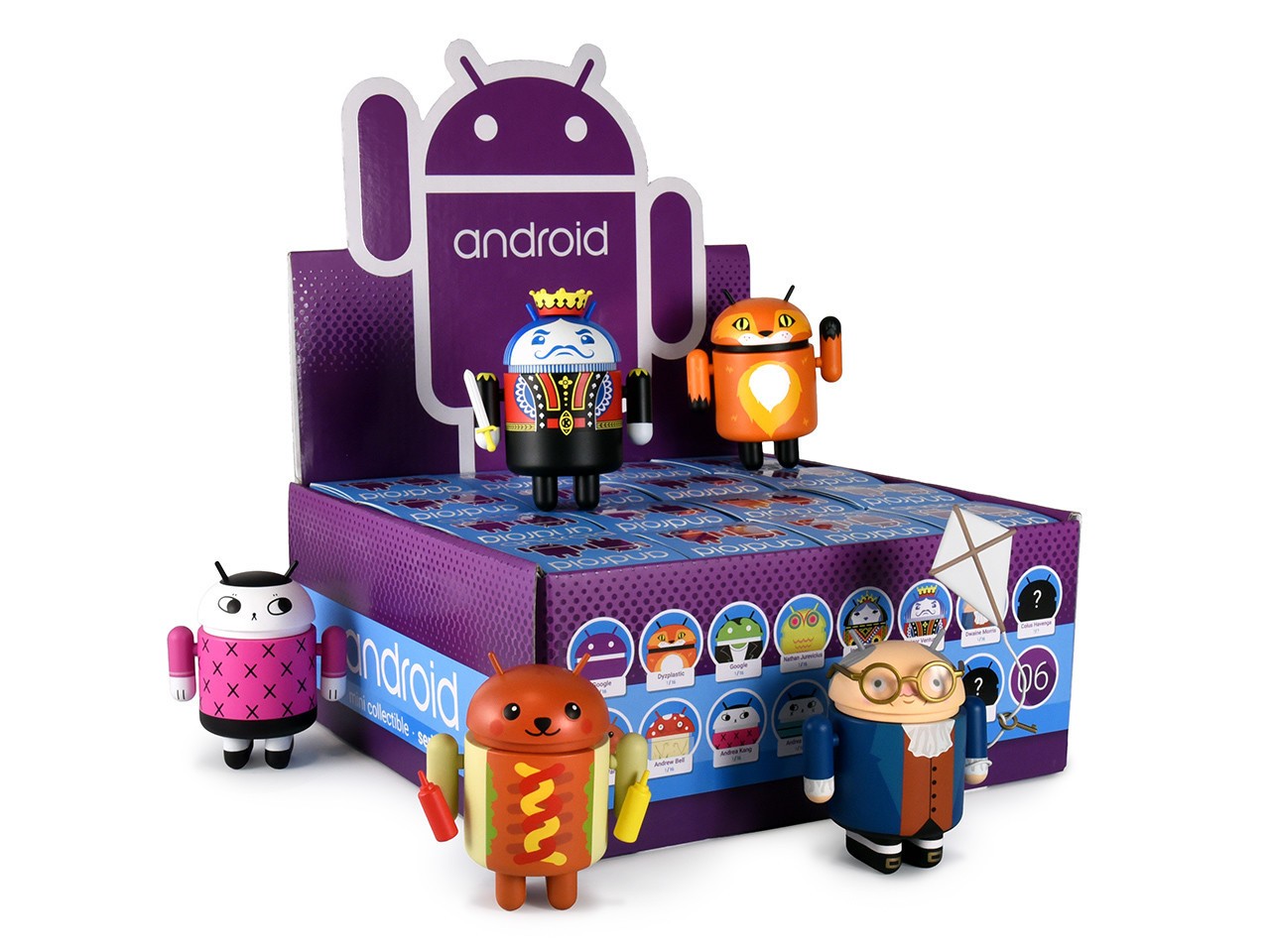 Figurines DKE Android Series 6 Mini Collectible - 16 pièces Asst.- - F