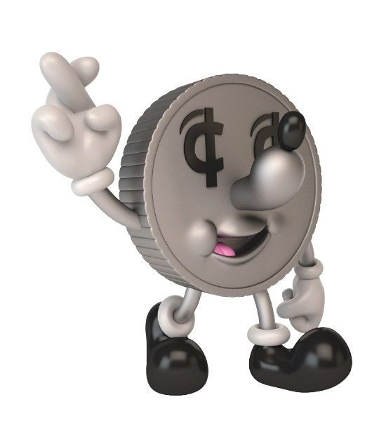 Figurines Kidrobot Lucky Coin Money Box Medium Figure- - Figurines