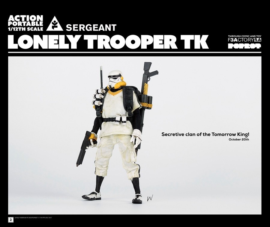 Figurine articulée ThreeA Toys Tomorrow Kings: Lonely Trooper Sergeant