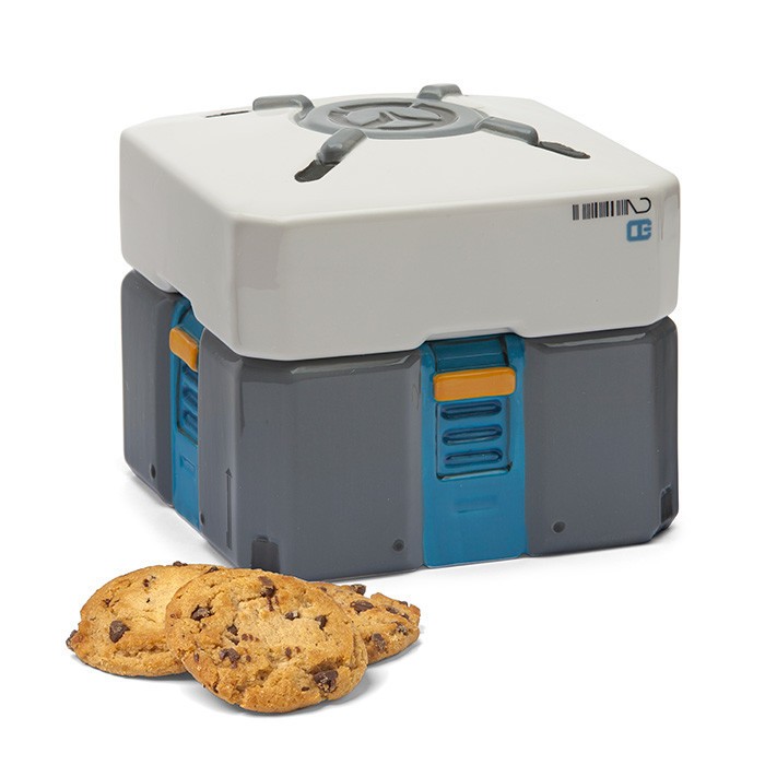  ThinkGeek Overwatch: Boîte à biscuits en céramique Loot Box- - Cuisin