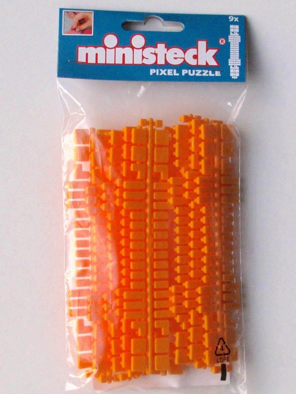 Ministeck Puzzle Ministeck: 9 kleurstrips à doosje (maisgeel)- - Puzz