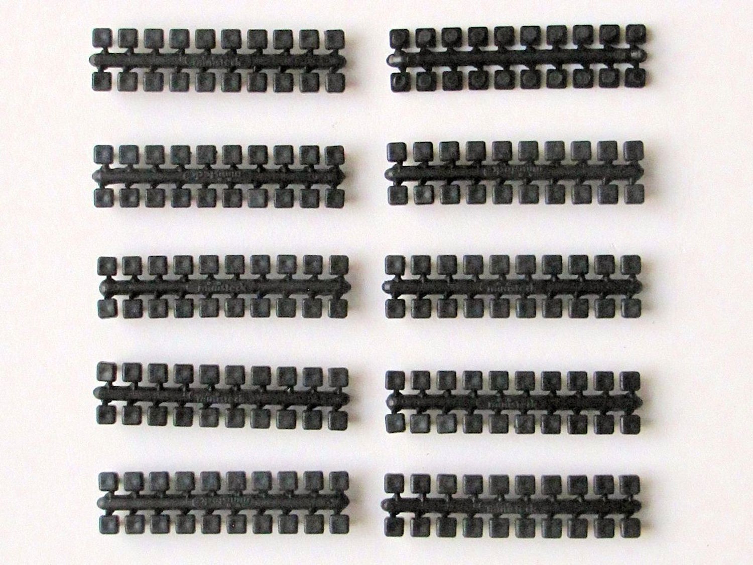  Ministeck Puzzle Ministeck: 10x 1 bandes kleuren punt (zwart)- - Puzz