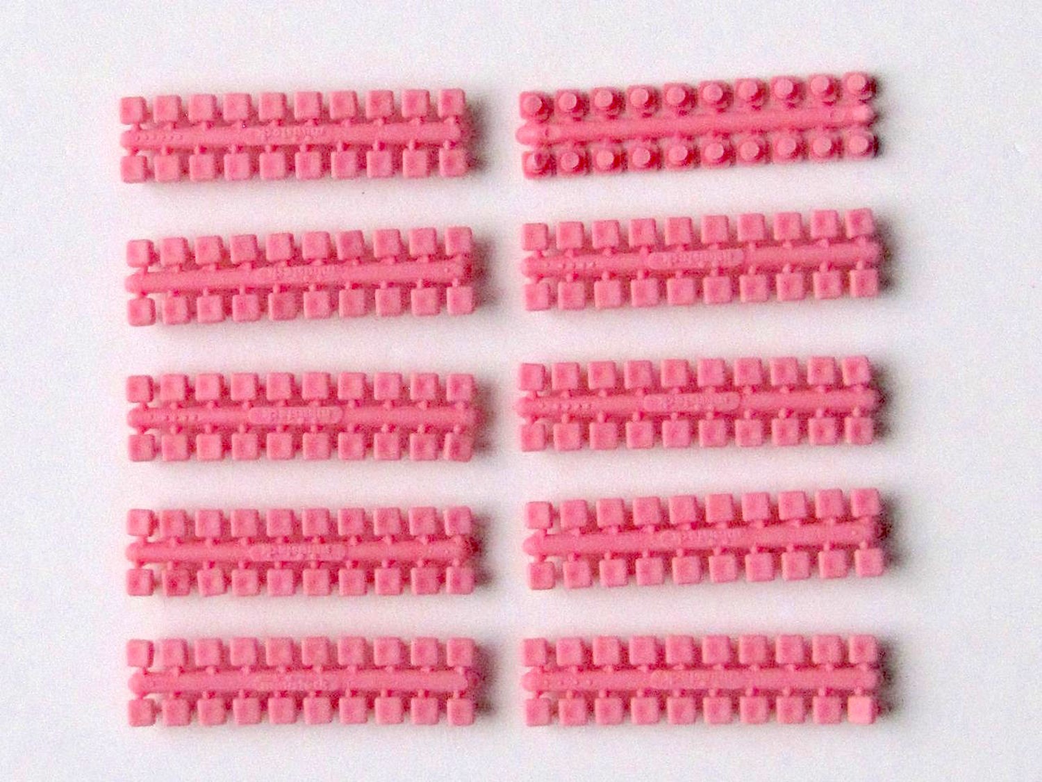  Ministeck Puzzle Ministeck: 10x 1 bandes kleuren punt (roze)- - Puzzl