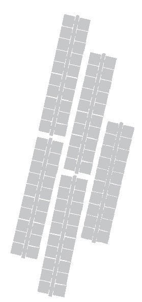  Ministeck Puzzle Ministeck: 10x 1 punt kleuren strips P4 (grijs) Port