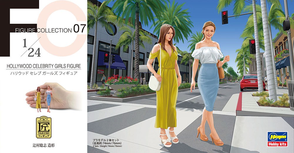 Figurines Hasegawa Hollywood Celebrity Girls Figures (Deux kits dans l