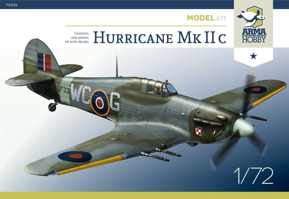 Maquette Arma Hobby Hawker Hurricane Mk.IIc-1/72 - Maquette d'avion