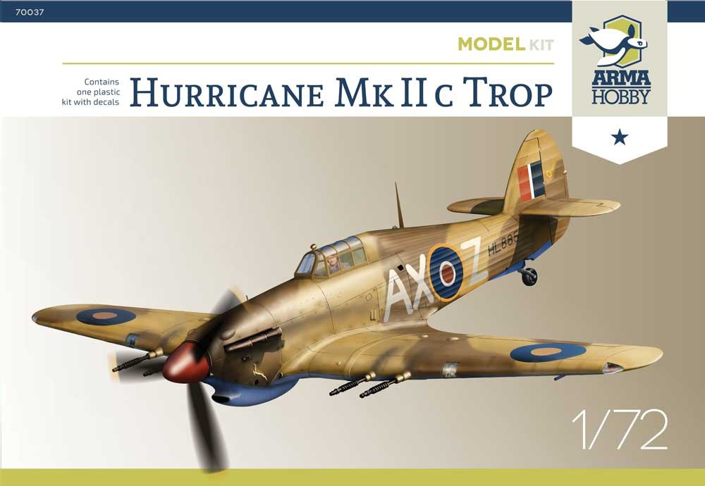 Maquette Arma Hobby Hawker Hurricane Mk.IIc trop-1/72 - Maquette d'avi