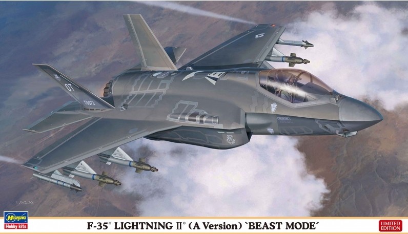 Maquette Hasegawa Lockheed-Martin F-35A Lightning II MODE BEAST-1/72