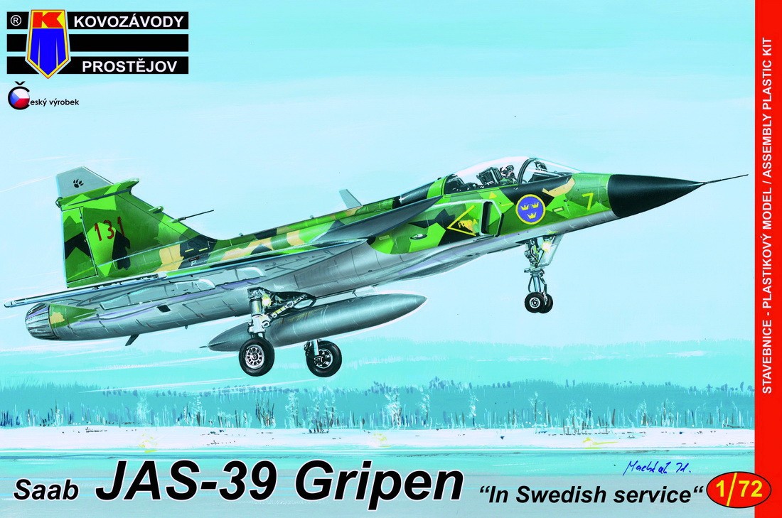 Maquette Kovozavody Prostejov Saab JAS-39A 'Gripen' 'In Swedish Servic