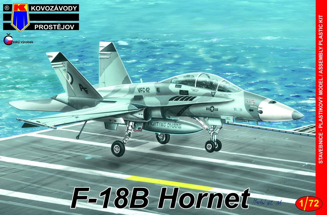 Maquette Kovozavody Prostejov McDonnell-Douglas F-18B Hornet 'Low-vis'