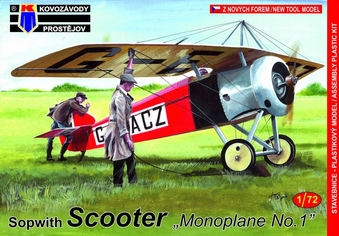 Maquette Kovozavody Prostejov Nouveau moule Sopwith Scooter 'Monoplane