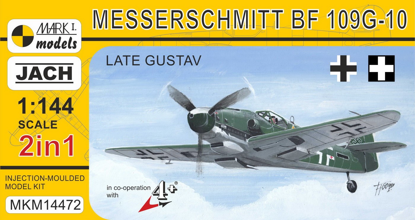 Maquette MARK I Models Messerschmitt Bf-109G-10 'Late Gustav' (2en1 2 