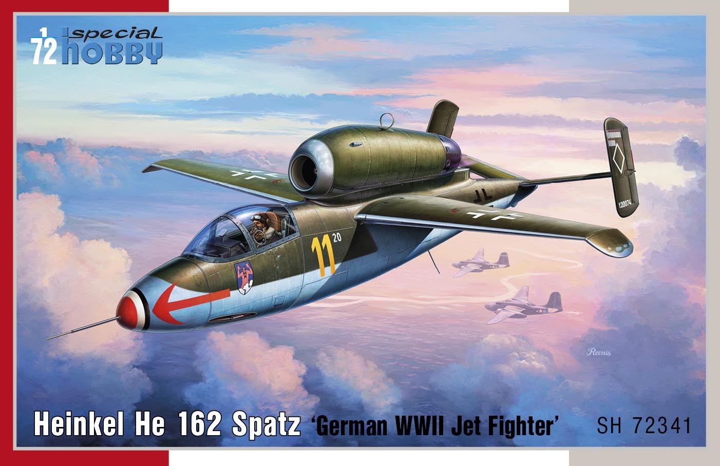 Maquette Special Hobby Heinkel He-162A Spatz 'German Fighter Jet WWII'