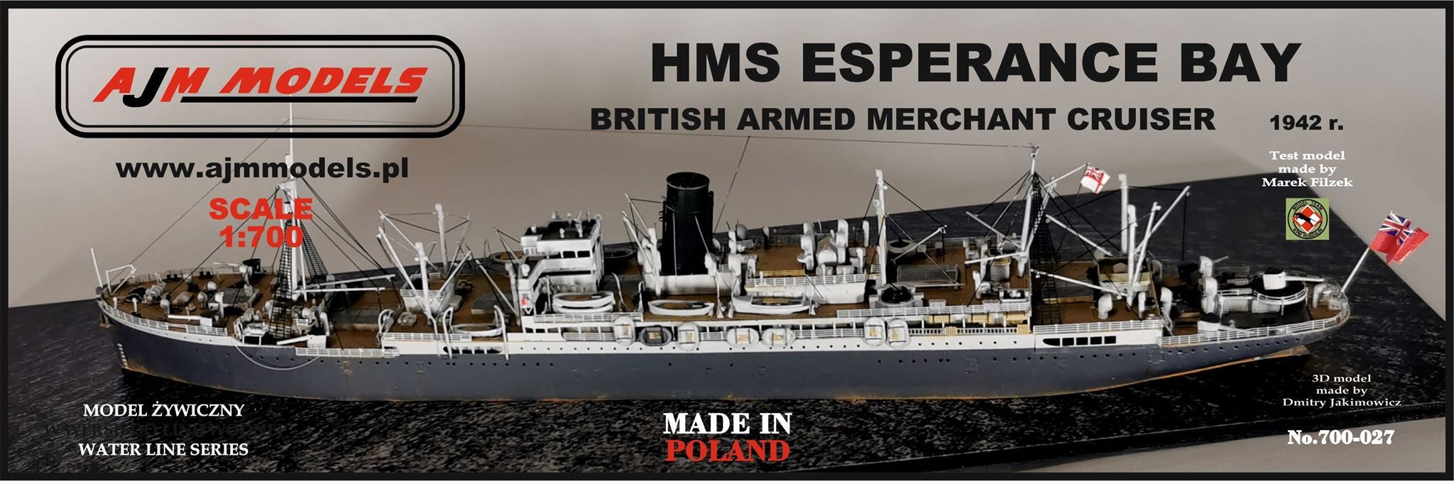 Maquette AJM Models HMS Esperance- 1/700 - Maquette de bateau 