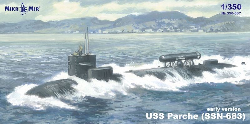 Maquette Micro-Mir USS Parceh (SSN-683)- 1/350 - Maquette de bateau 