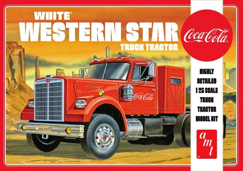 AMT/ERTL Semi Tracteur Western Star Blanc - Coca Cola- 1/25 - Maquet