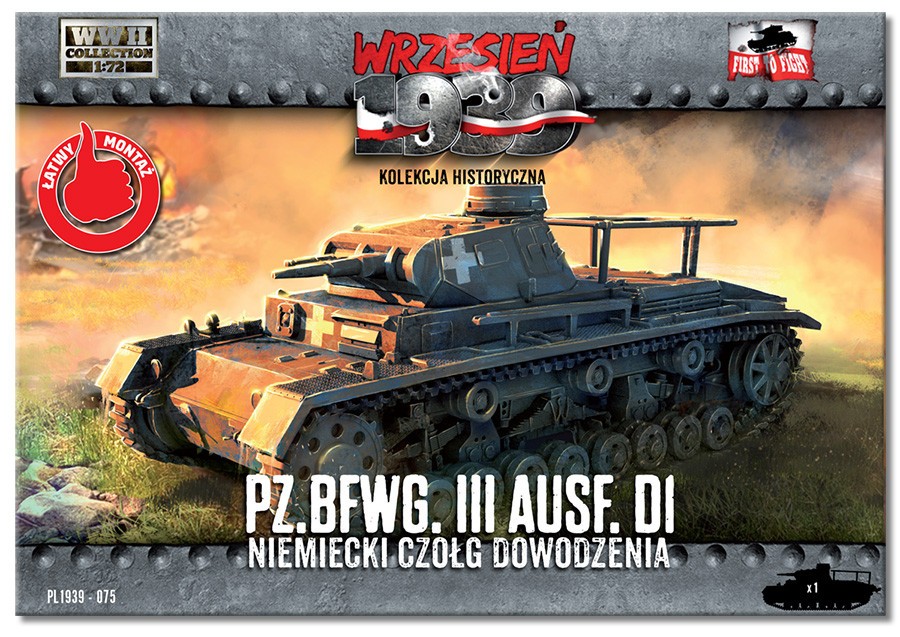 Maquette First To Fight Kits Pz.BfWg III Ausf.D1-1/72 - Maquette milit