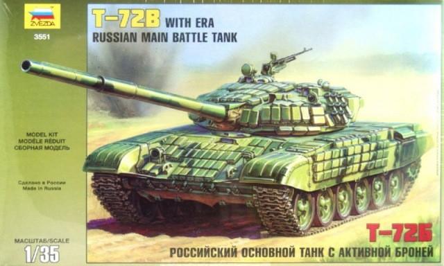 Maquette Zvezda T-72B soviétique avec ERA- 1/35 - Maquette militaire