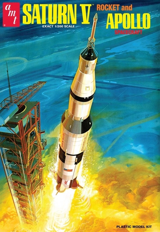  AMT/ERTL Fusée Saturne V- 1/200 - Maquette spatiale - fusée, navette