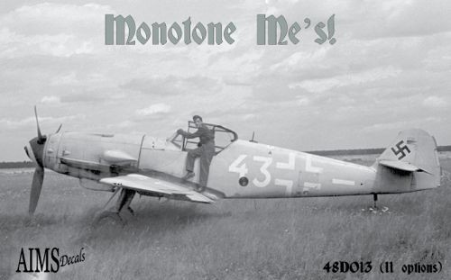  Aims Décal G9 + FM - Messerschmitt Bf-110D-3 sur 4 / NJG 1 basé proba