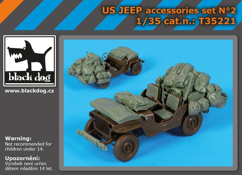  Black Dog Ensemble d'accessoires de jeep américain (conçu pour être u
