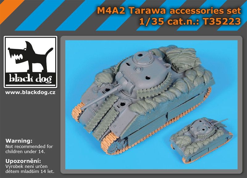  Black Dog Ensemble d'accessoires M4A2 Sherman Tarawa (conçu pour être
